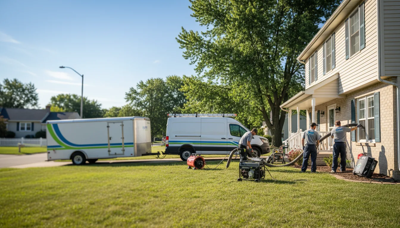 Flooded Basement Restoration And Cleanup With Repair in La Harpe, KS near me